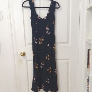 Floral Black Maxi Dress